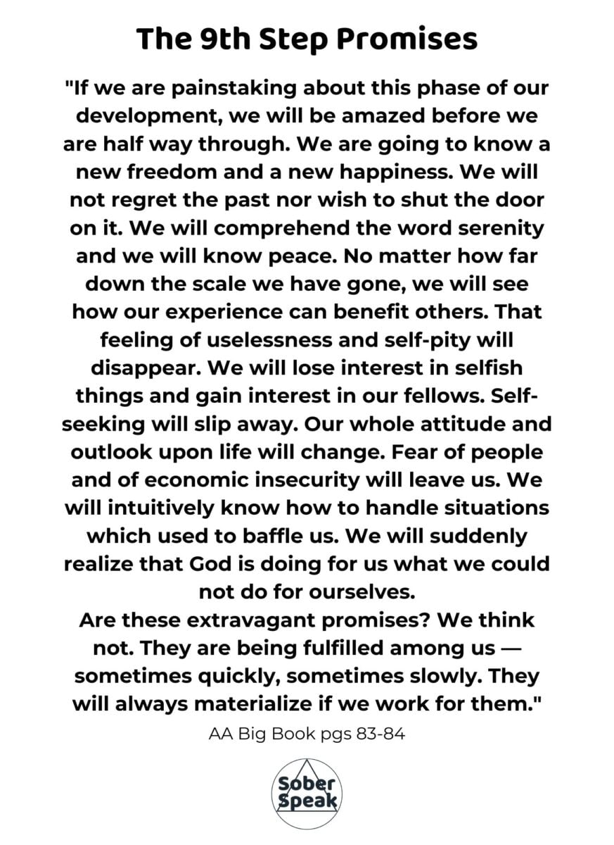 aa promises printable pdf (alcoholics anonymous) | sober speak